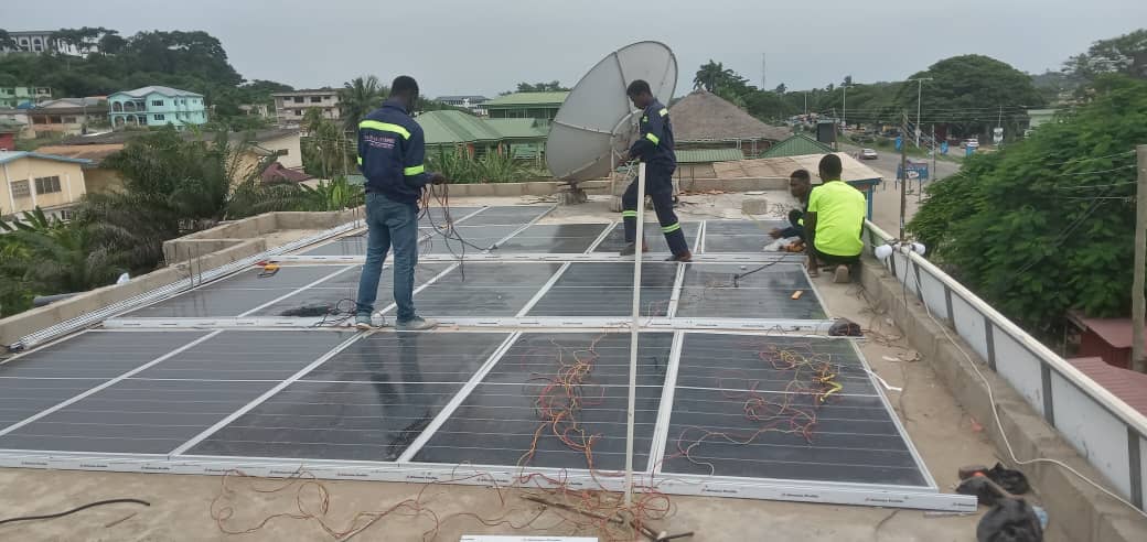 Residential solar project in Accra